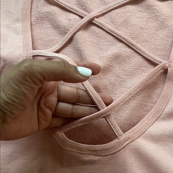 Sweaty Betty by Anthropologie Pink sweater sizes Medium - Picture 5 of 9